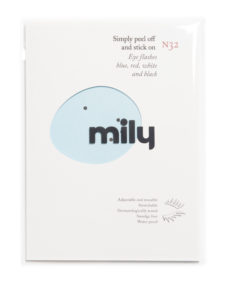 N°32 </br> Eye flashes </br>blue, red, white, black