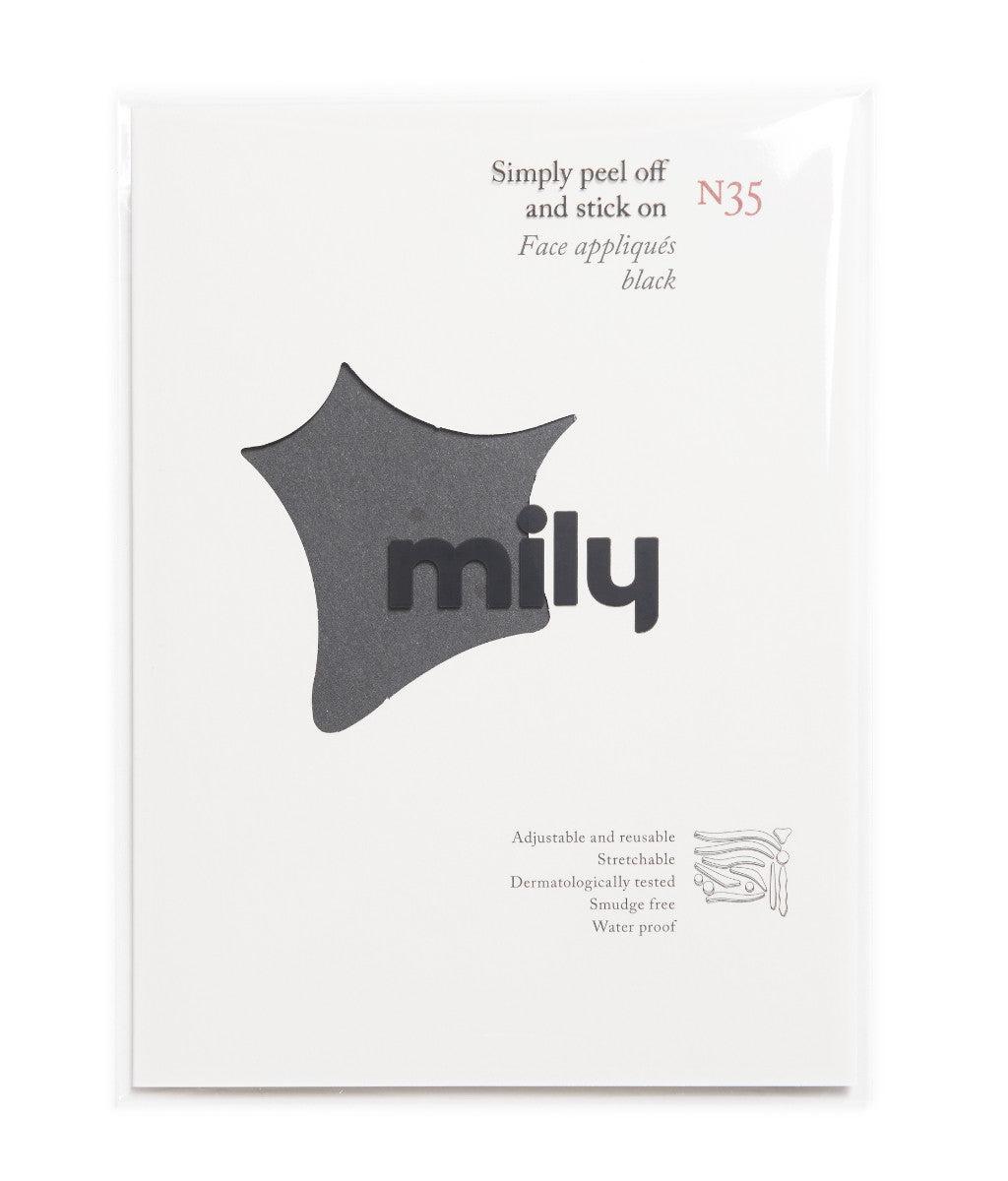 N°35 </br> Tribal Pop face appliquée </br>black