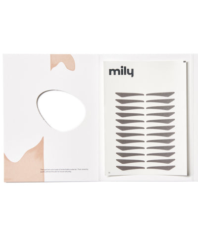 N°10 </br> Stick on eyeliners </br>dark grey - winged shape