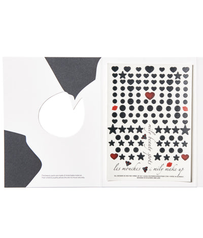 N°33 </br>Les Mouches - Press on beauty spots</br> black, red