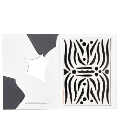 N°35 </br> Tribal Pop face appliquée </br>black